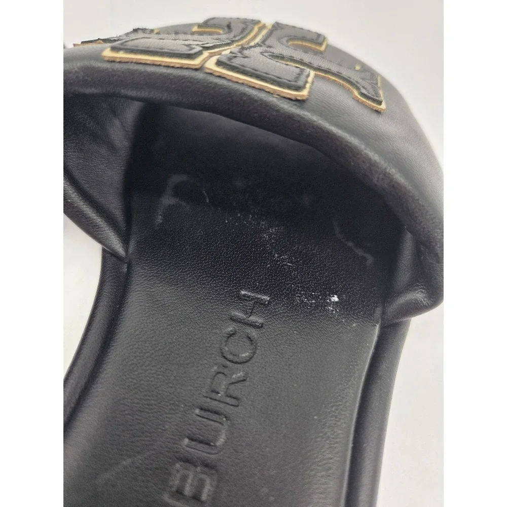 Tory Burch Double T Sport Slide Perfect Black Womens Nappa Leather Slide 6